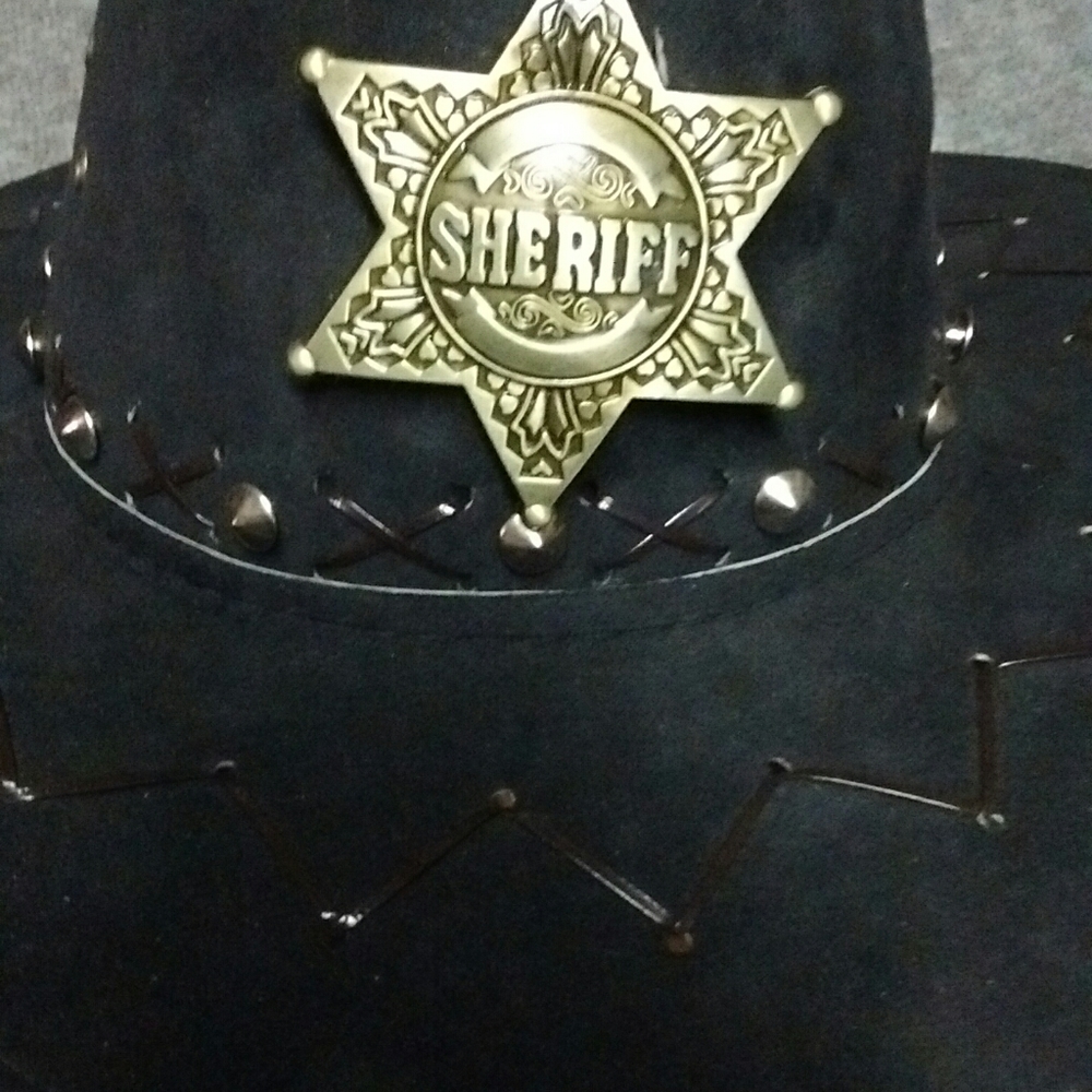 Men's Western black hat